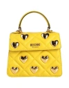 Moschino Woman Handbag Yellow Size - Leather In Yellow