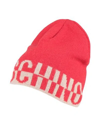 Moschino Woman Hat Red Size Onesize Viscose, Polyamide, Wool, Cashmere