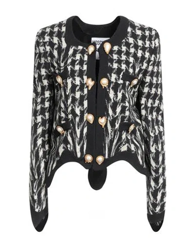 Moschino Woman Jacket Black Size 6 Wool