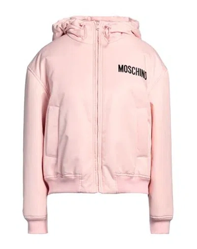 Moschino Woman Jacket Pink Size 10 Polyamide