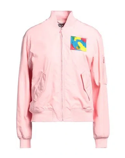 Moschino Woman Jacket Pink Size 8 Polyester, Viscose, Wool In Pink