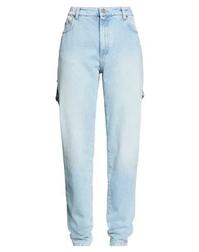 Moschino Woman Jeans Blue Size 8 Cotton