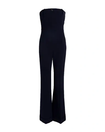 Moschino Woman Jumpsuit Midnight Blue Size 6 Polyester, Elastane, Polyamide