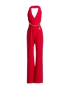 Moschino Woman Jumpsuit Red Size 8 Acetate, Viscose In Red
