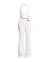 Moschino Woman Jumpsuit White Size 12 Acetate, Viscose