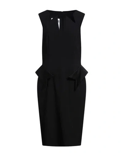 Moschino Woman Midi Dress Black Size 8 Acetate, Viscose