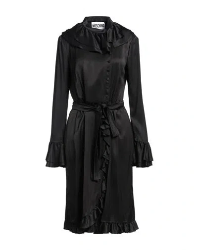 Moschino Couture Woman Midi Dress Black Size 8 Viscose, Modal, Silk