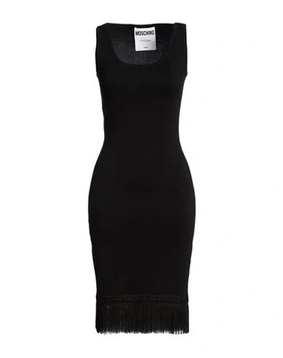 Moschino Woman Midi Dress Black Size 4 Virgin Wool