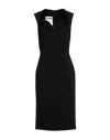 Moschino Woman Midi Dress Black Size 8 Polyester, Polyurethane In Black