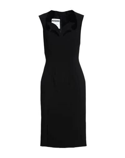Moschino Woman Midi Dress Black Size 8 Polyester, Polyurethane