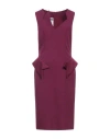 Moschino Woman Midi Dress Garnet Size 12 Acetate, Viscose In Red