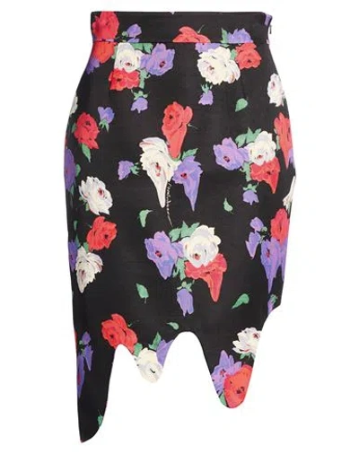 Moschino Woman Midi Skirt Black Size 12 Cotton, Viscose
