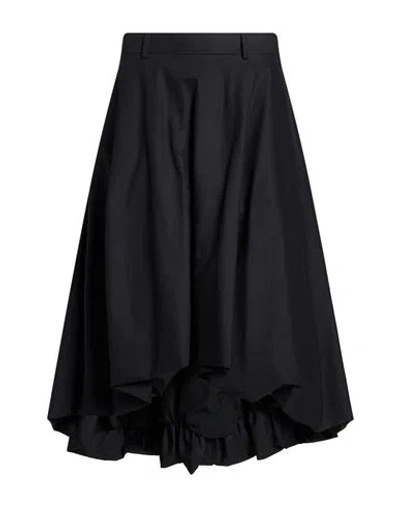 Moschino Woman Midi Skirt Black Size 6 Cotton, Elastane
