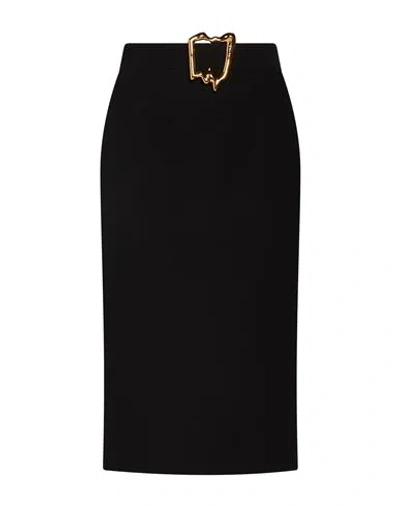 Moschino Woman Midi Skirt Black Size 6 Polyester, Elastane