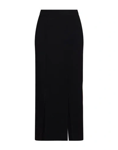 Moschino Woman Midi Skirt Black Size 8 Acetate, Viscose