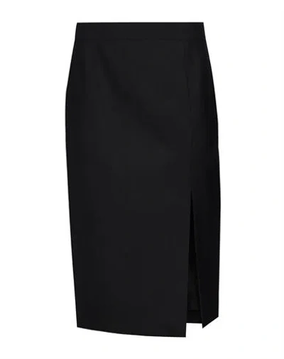 Moschino Woman Midi Skirt Black Size 8 Virgin Wool