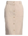 Moschino Button-up Midi Skirt In Beige