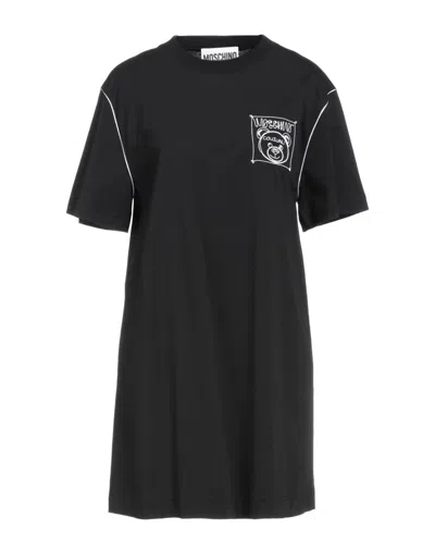 Moschino Short Dresses In Black