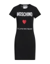 Moschino Dress With Logo In Black