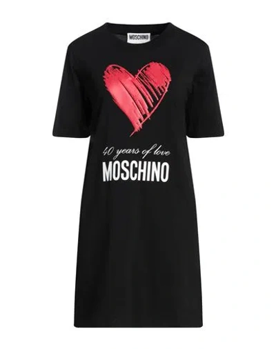 Moschino Woman Mini Dress Black Size 10 Cotton