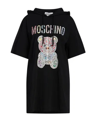 Moschino Woman Mini Dress Black Size 10 Organic Cotton