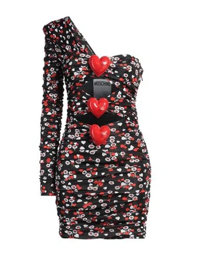 Moschino Woman Mini Dress Black Size 10 Viscose
