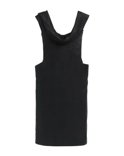 Moschino Woman Mini Dress Black Size 12 Viscose, Cotton