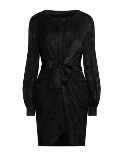 Moschino Woman Mini Dress Black Size 10 Viscose, Cupro
