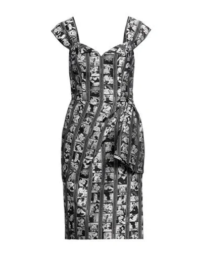Moschino Woman Mini Dress Black Size 14 Polyester, Acetate