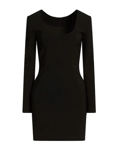 Moschino Woman Mini Dress Black Size 14 Polyester, Polyurethane