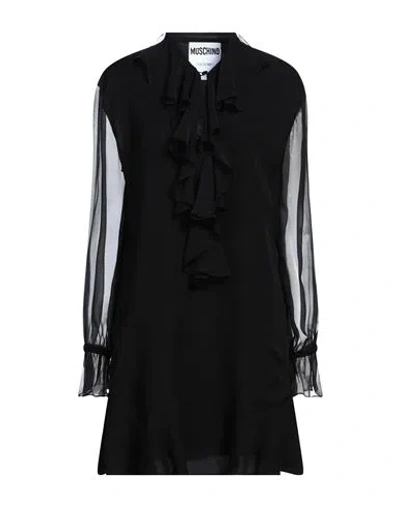 Moschino Woman Mini Dress Black Size 14 Silk