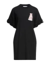 Moschino Woman Mini Dress Black Size 2 Cotton In Black