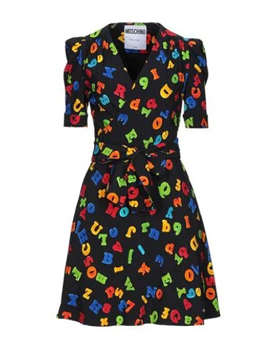 Moschino Short Dresses In Black