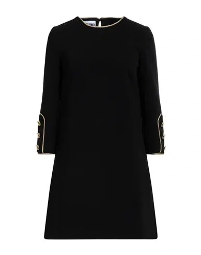 Moschino Woman Mini Dress Black Size 4 Polyester, Polyurethane