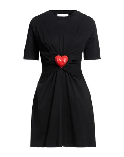 Moschino Woman Mini Dress Black Size 10 Cotton