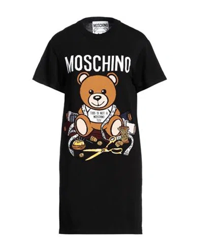 Moschino Woman Mini Dress Black Size 8 Cotton