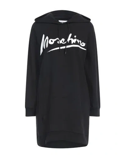 Moschino Woman Mini Dress Black Size 8 Cotton, Elastane