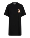 Moschino Woman Mini Dress Black Size 6 Cotton, Polyamide, Pvc - Polyvinyl Chloride, Glass