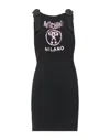 Moschino Short Dresses In Black