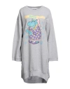 Moschino Woman Mini Dress Grey Size 6 Cotton In Grey