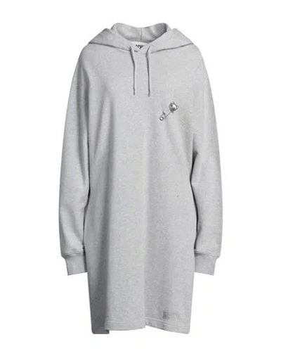 Moschino Woman Mini Dress Light Grey Size 14 Cotton