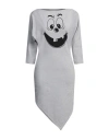 Moschino Woman Mini Dress Light Grey Size 6 Cotton, Elastane