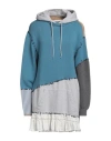 Moschino Woman Mini Dress Pastel Blue Size 10 Cotton In Blue