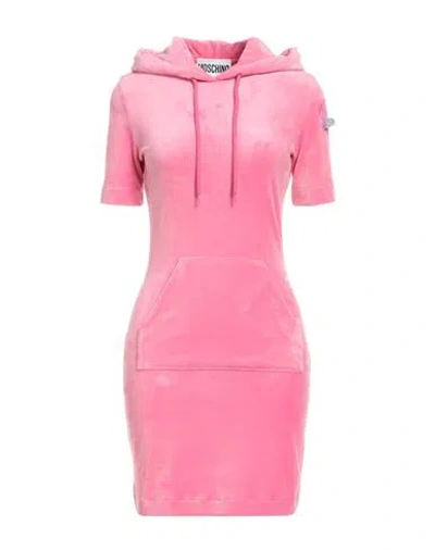 Moschino Woman Mini Dress Pink Size 8 Polyester, Elastane