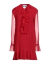 Moschino Woman Mini Dress Red Size 10 Silk