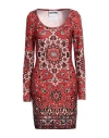 Moschino Woman Mini Dress Red Size 8 Viscose, Polyamide In Red