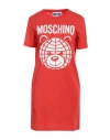 Moschino Woman Mini Dress Red Size 6 Organic Cotton
