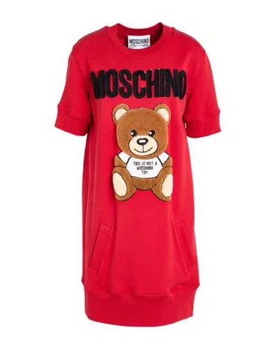 Moschino Woman Mini Dress Red Size 8 Cotton