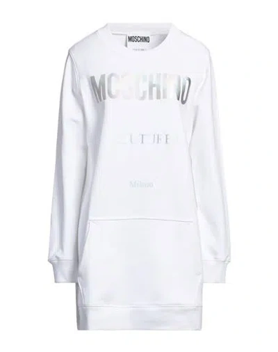 Moschino Woman Mini Dress White Size 10 Cotton