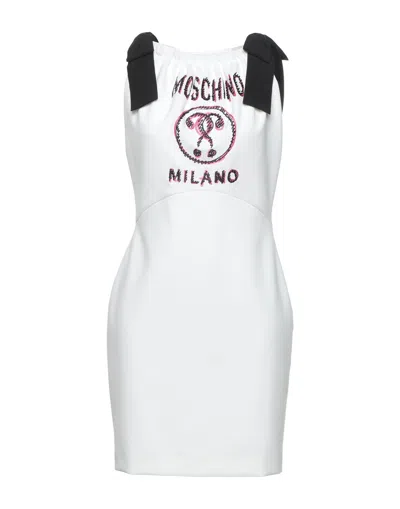 Moschino Short Dresses In White